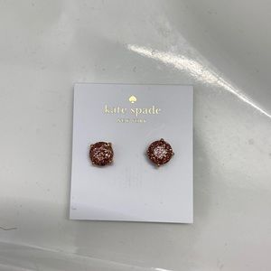 Kate Spade rose gold stud earrings